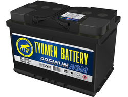 Аккумулятор Тюмень Премиум 70 Ач ток 700А AGM (TYUMEN BATTERY Premium AGM) 6СТ-70VRLA-R О/П (278x175x190) обратная полярность - +