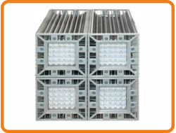 Светодиодный светильник линзованный СКУ02-240-100 УХЛ1 IP65 300х300х400, 240Вт, 30000 Лм, Для освещения Фасада, Архитектур, Магистралей, Ландшафта, Витрин, Торгового Зала, Цеха, Опал, Призма.