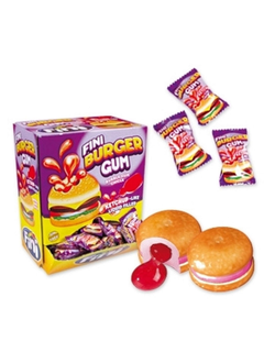 Жев.резинка Fini "Бургер" с вишнево-клубнич. наполнит. 5,5гр х 200шт