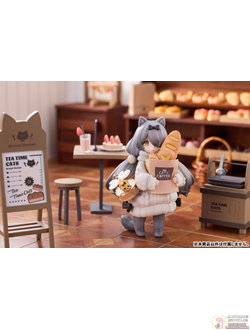 Набор из двух фигурок с декорациями Customer Cat DLC Series, Tea Time Cats Meow Town "Bread House"
