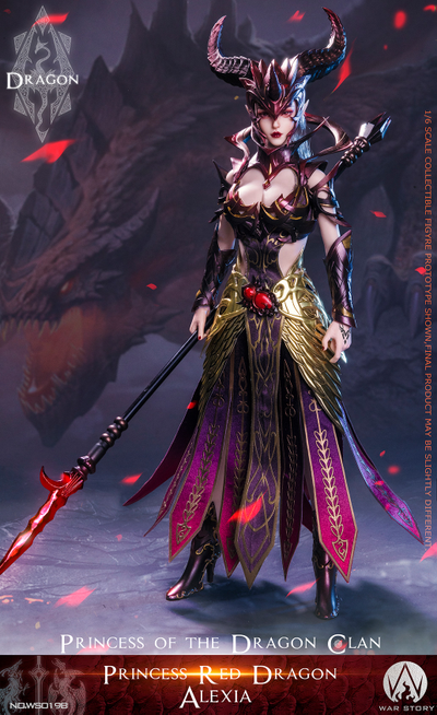 Принцесса-дракон Алексия (красная) - Коллекционная ФИГУРКА 1/6 scale Dragon Princess - Red Dragon Alexia (WS019B) - WAR STORY