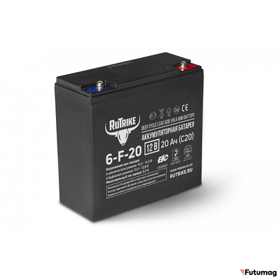 Аккумулятор RuTrike 6-F-20 (12V20A/H C20)