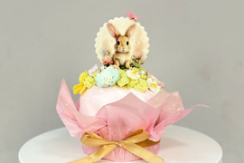 Кулич маковый с лимонным курдом и белым шоколадом "Лесная полянка"