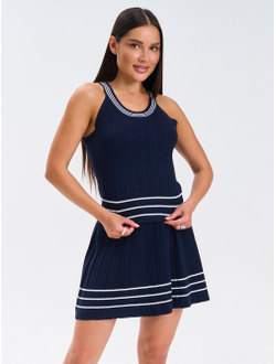 Костюм вязаный трикотажный теплый 3 в 1 юбка топ кардиган (копия)