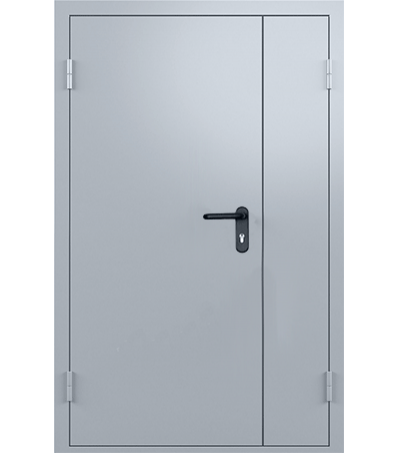 ДВЕРЬ МЕТАЛЛИЧЕСКАЯ ПРОТИВОПОЖАРНАЯ ДВУПОЛЬНАЯ ДПМ-02/60-А двупольная ассиметричная