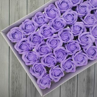 Розы из мыла "Корея" 50 шт Светло-сиреневый