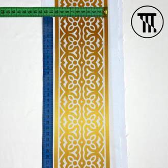 Габардин принт Народные узоры №10