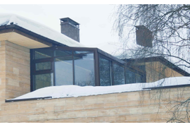 Стеклянная веранда с раздвижным порталом. Московская область