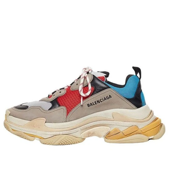 BBalenciaga Triple S Grey Red Blue