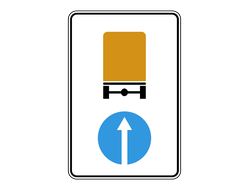 Знак дорожный 4.8.1 Направление движения транспортных средств с опасными грузами