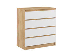 КОМОД К-4М &quot;МАДЕРА&quot; (крафт золотой, белый), 800*1000*420