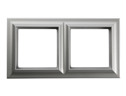 Рамка 2 поста, алюминий - ECO Profi Standart - Jung EPS482AL