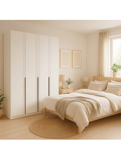 Шкаф 4 дверный Ольга 6 белый