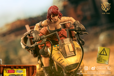 Девочка-механик с мотоциклом - Коллекционная фигурка 1/12 SCALE Fantasy Alphabet Series “M” (EA02) - FOGTOYS