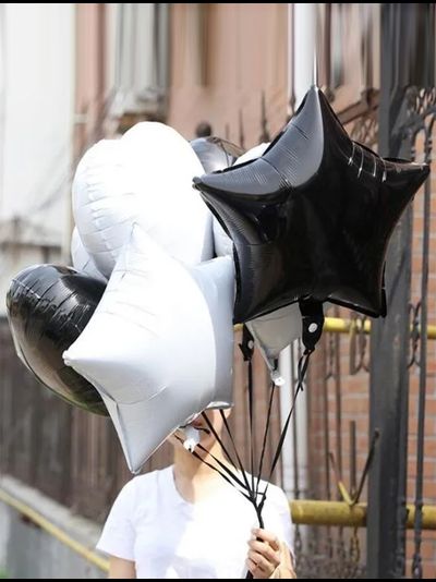 Набор фольгированных шаров "Black and white"