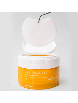 CELIMAX Тонер-пэды для выравнивания тона и рельефа кожи Pore + Dark Spot Brightening Pad (40 шт)