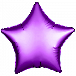 Шар (18&#039;&#039;/46 см) Звезда, Фиолетовый, 1 шт.