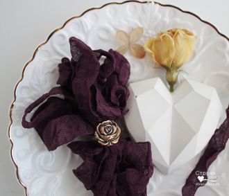 Шебби-лента Тропическое вино от производителя "Страна лент"