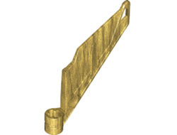 Bionicle Wing Small / Tail with Axle Hole, Pearl Gold (61800 / 6213766)