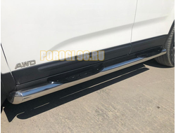 Пороги труба с проступью d76 Kia Sorento (2013-2020)