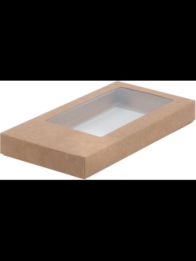 Коробка для плитки шоколада (крафт), 180*90*17мм