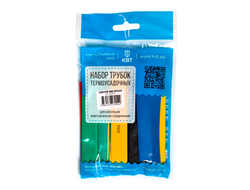 Набор термоусадочных трубок Электрик ЖКХ Мульти (черн, красн, син, желтт, зел, ж/з) в нарезке по 100мм