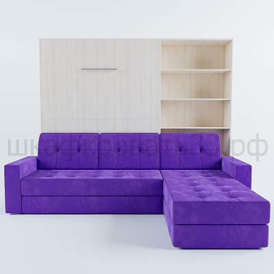 Шкаф-кровать с угловым диваном "Саймон" 160х200