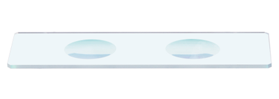 Стекла предметные с двумя лунками Levenhuk G50 2H, 50 шт.