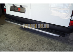 Задняя подножка алюминиевая с пластиковой накладкой (карбон серебро) 1720 мм ТСС для Sollers Atlant 2023-