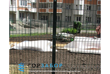 Секционный забор из 3Д панелей