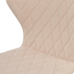 ЙОРК Стул сиденье бежевый, каркас белый