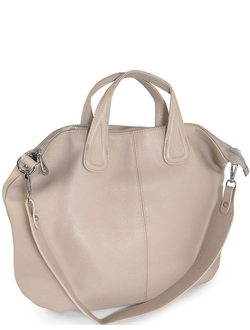 (АРТИКУЛ: 9854/0/8) СУМКА ЖЕНСКАЯ, БОЛЬШАЯ, НАТУРАЛЬНАЯ КОЖА, БЕЖЕВАЯ, С ШИРОКИМ ПЛЕЧЕВЫМ РЕМНЕМ