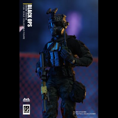Боец спецназа - Коллекционная фигурка 1/12 SCALE Black Ops (SA01) - HASUKI
