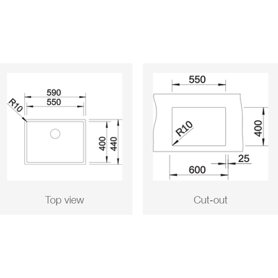 Мойка Blanco Claron 550-U
