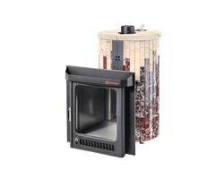 Печь Ферингер Оптима ПФ Россо Леванте + Окаменевшее дерево до 28 м3