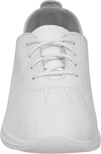 Полуботинки ДЖЕСИ, женские, кожаные ПУ (белые)