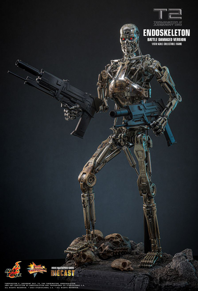 ПРЕДЗАКАЗ - Терминатор-эндоскелет (Terminator 2: Judgment Day) - Коллекционная фигурка 1/6 Endoskeleton (Battle Damaged Version) (MMS840D77) - Hot Toys ?ЦЕНА: 59800 РУБ.?
