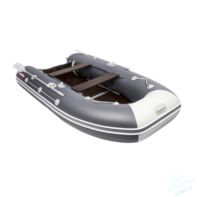 Лодка ПВХ Мастер Лодок Таймень LX3600СК Графит / Св.Серый