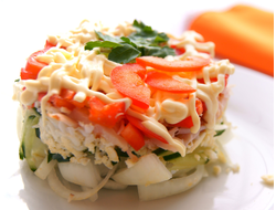 Салат с ветчиной