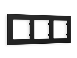 Рамка 3-ая Черный матовый, коллекция TECHNO - Ambrella Volt - ALFA