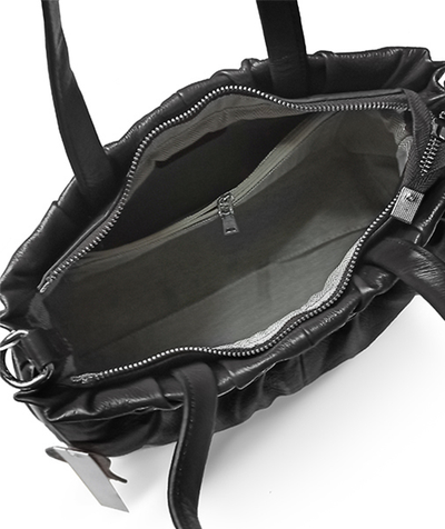 (АРТИКУЛ: 8872/1) СУМКА ЖЕНСКАЯ СРЕДНЕГО РАЗМЕРА, НАТУРАЛЬНАЯ КОЖА, ЧЕРНАЯ, С ПЛЕЧЕВЫМ РЕМНЕМ