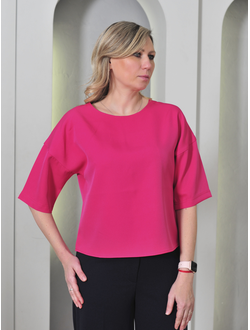 Блузка: 694-1023-роз