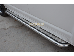 Пороги с накладным листом	d53 для Volkswagen T5 Caravelle (2009-2015)