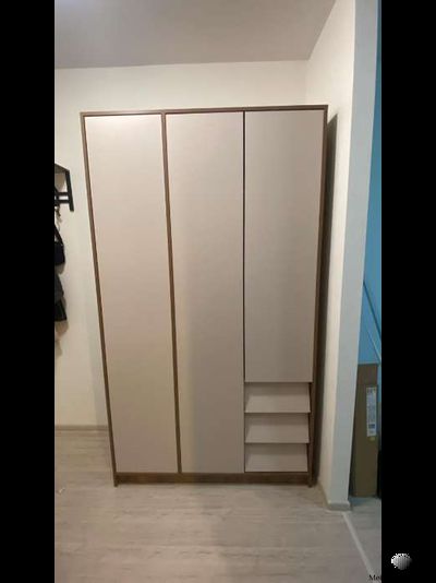 Ева шкаф 3-х створчатый Крафт табачный/Кашемир