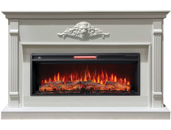 Линейный электрокамин Lio WT с очагом Joker 45