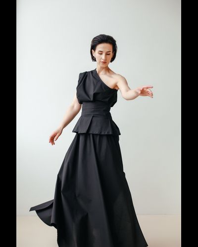 Топ асимметричный  из итальянского хлопка