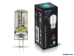 Gauss LED T10 3w 840 12v G4