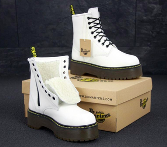 Dr. Martens Jodan белые (с мехом)