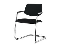 Кресло URBAN SLIDE, ткань черный/хром