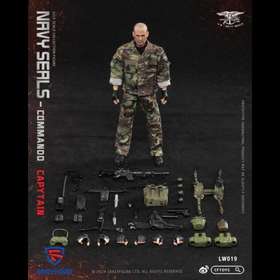 Капитан "морских котиков" США - Коллекционная фигурка 1/12 SCALE SEAL Special Assault Team Captain (LW019) - CRAZY FIGURE